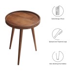 Chiro Round Wood Side Table - Image 19