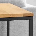 Zora Square Wood and Metal Side Table - Image 10