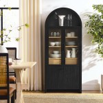 Evie Arched Tall Display Cabinet - Image 10