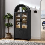 Evie Arched Tall Display Cabinet - Image 9