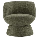 Vesta Chenille Fabric Upholstered Swivel Chair - Image 7