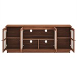 Capri 63" Wood Grain TV Console - Image 8