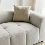 Liana Upholstered Fabric Sofa - Image 9
