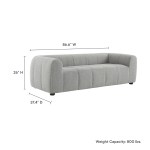 Liana Upholstered Fabric Sofa - Image 21
