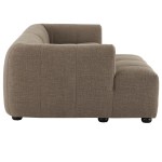 Liana Left-Facing Upholstered Fabric Modular Sofa with Chaise - Image 13