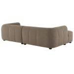 Liana Left-Facing Upholstered Fabric Modular Sofa with Chaise - Image 14