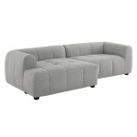 Liana Left-Facing Upholstered Fabric Modular Sofa with Chaise - Image 18