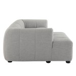 Liana Left-Facing Upholstered Fabric Modular Sofa with Chaise - Image 21