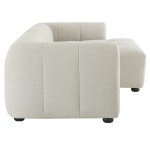 Liana Right-Facing Upholstered Fabric Modular Sofa with Chaise - Image 5