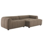 Liana Right-Facing Upholstered Fabric Modular Sofa with Chaise - Image 10