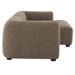 Liana Right-Facing Upholstered Fabric Modular Sofa with Chaise - Image 13