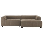 Liana Right-Facing Upholstered Fabric Modular Sofa with Chaise - Image 15