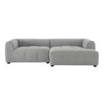 Liana Right-Facing Upholstered Fabric Modular Sofa with Chaise - Image 23