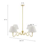 Wave Squiggle 4-Arm Pendant Light - Image 32