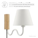 Sunlit Squiggle Arm Wall Sconce - Image 14