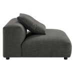 Solace 4-Piece Modular Upholstered Fabric Sectional Sofa With Ottoman - Image 9