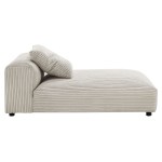 Solace Modular Corduroy Upholstered Armless Chaise Lounge - Image 5