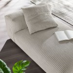 Solace Modular Corduroy Upholstered Armless Chaise Lounge - Image 10