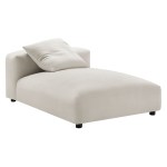 Solace Modular Upholstered Fabric Armless Chaise Lounge - Image 20