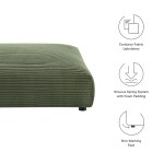 Solace Modular Corduroy Upholstered Ottoman - Image 11