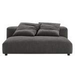 Solace Modular Upholstered Fabric Armless Loveseat - Image 7