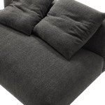 Solace Modular Upholstered Fabric Armless Loveseat - Image 8