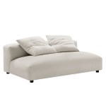Solace Modular Upholstered Fabric Armless Loveseat - Image 20