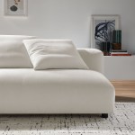 Solace Modular Upholstered Fabric Armless Loveseat - Image 28
