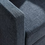 Serene Fabric Slipcovered Swivel Armchair - Image 36