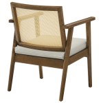 Thera Vegan Leather and Cane Accent Armchairs Set of 2 - Image 17