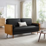 Kellan Vegan Leather Sofa - Image 9