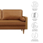 Kellan Vegan Leather Sofa - Image 12