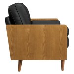 Kellan Vegan Leather Loveseat - Image 5