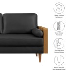 Kellan Vegan Leather Loveseat - Image 4
