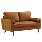 Kellan Vegan Leather Loveseat - Image 11