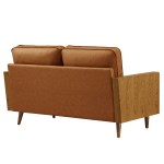 Kellan Vegan Leather Loveseat - Image 15
