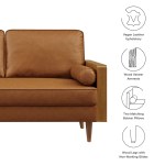Kellan Vegan Leather Loveseat - Image 13