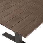 Gavelston 91" Outdoor Patio Aluminum Dining Table - Image 14