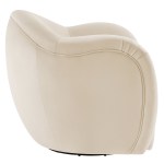 Compose Performance Velvet Swivel Armchair - Image 5