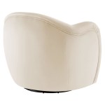 Compose Performance Velvet Swivel Armchair - Image 6
