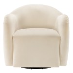 Compose Performance Velvet Swivel Armchair - Image 7