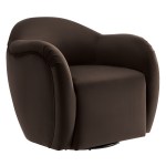 Compose Performance Velvet Swivel Armchair - Image 11