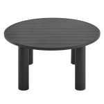 Nautica Outdoor Patio 60" Round Aluminum Dining Table - Image 11