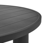 Nautica Outdoor Patio 60" Round Aluminum Dining Table - Image 12