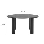 Nautica Outdoor Patio 60" Round Aluminum Dining Table - Image 10