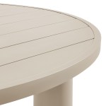 Nautica Outdoor Patio 60" Round Aluminum Dining Table - Image 26