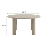 Nautica Outdoor Patio 60" Round Aluminum Dining Table - Image 24