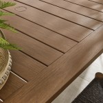 Parkland 76" Outdoor Patio Aluminum Dining Table - Image 36