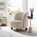 Monroe Boucle Fabric Accent Chair - Image 9