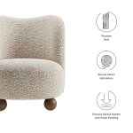 Monroe Boucle Fabric Accent Chair - Image 4